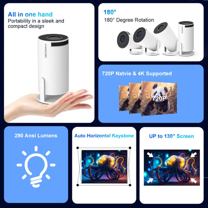 Mini Portable WiFi Projector
