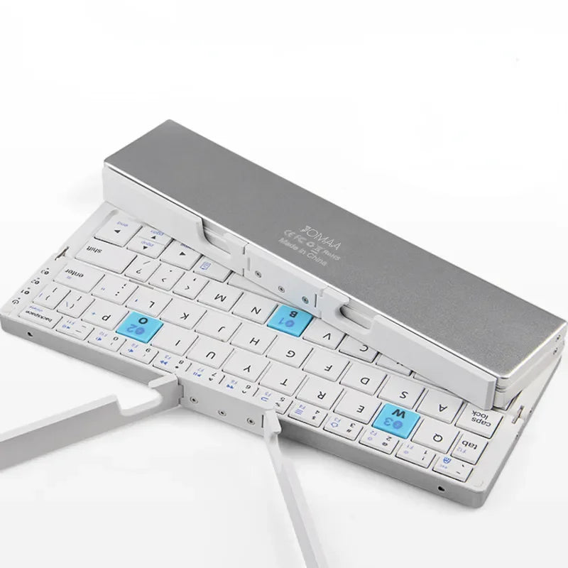 Portable & Travel Friendly Wireless Folding Keyboard With Stand